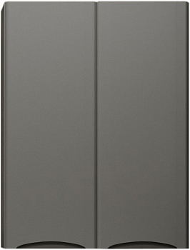 Подвесной шкаф Style Line "Бергамо мини 600" Люкс антискрейтч серый, PLUS, СС-00002358