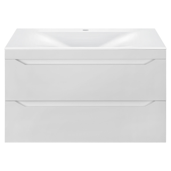 Тумба с раковиной Vincea Fine, VMC-2F800GW+ VCB-1F800W