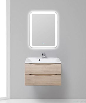 Тумба с раковиной Belbagno MARINO, MARINO-700-2C-SO-RG-P+ BB700/450-LV-MR-AST (готовый набор)