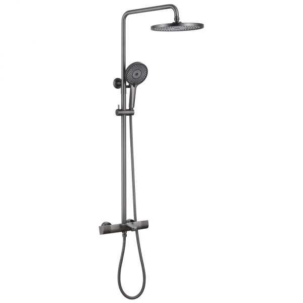 Душевая стойка ABBER Thermostat AF8516NGL с термостатом и изливом, никель