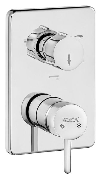 102167302HEX-K PURITY смеситель для ванны,3 режима(внешняя часть)