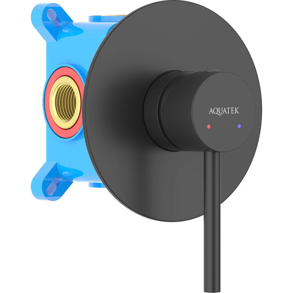 Смеситель для душа Aquatek Европа AQ1366MB Черный матовый Смеситель для душа Aquatek Европа AQ1366MB Черный матовый