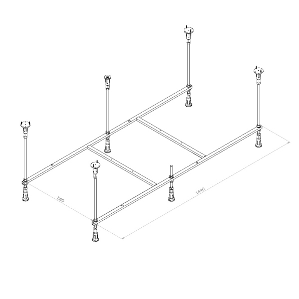 Каркас для ванны AM.PM Func, W84A-150-070W-R Каркас для ванны AM.PM Func, W84A-150-070W-R