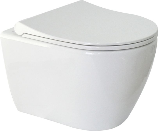 Унитаз подвесной Berges Wasserhaus GEO Rimless 082101 с сиденьем