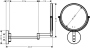 Косметическое зеркало Hansgrohe Logis Universal 73561000