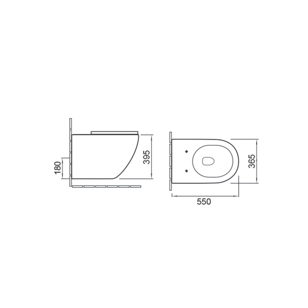 Унитаз подвесной Vincea, Globo VT1-14 безободковый, цвет белый