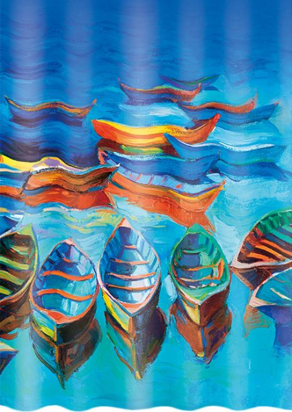 Штора для ванной Iddis Boats