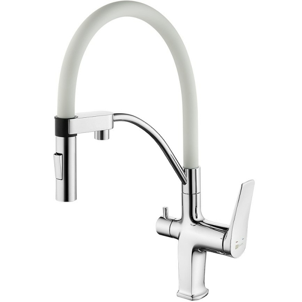 Смеситель для кухни Lemark Comfort (LM3074C-White) Смеситель для кухни Lemark Comfort (LM3074C-White)