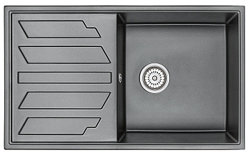 Кухонная мойка GRANULA (8601, ШВАРЦ)