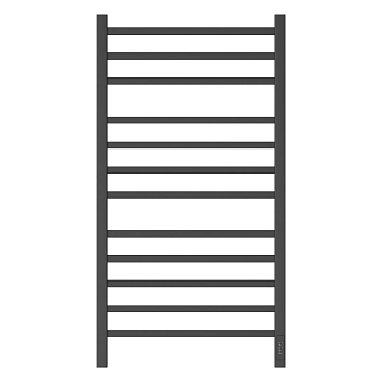 Полотенцесушитель электрический Point Вега PN71850B П12 500x1000, диммер справа, черный