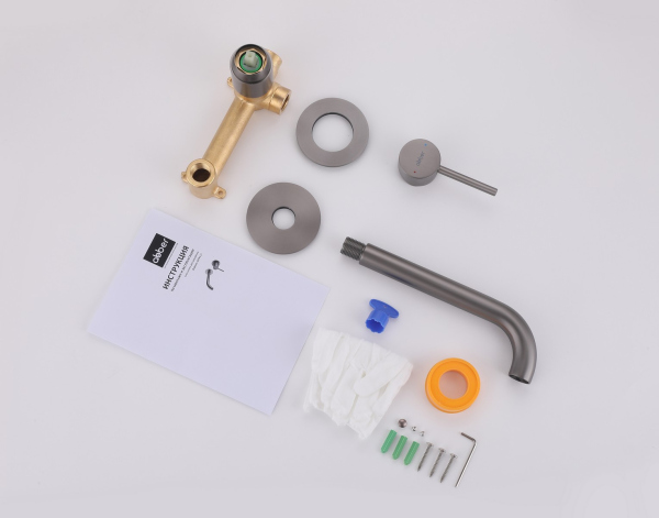 Смеситель ABBER Wasser Kreis AF8112NG для раковины скрытого монтажа, никель