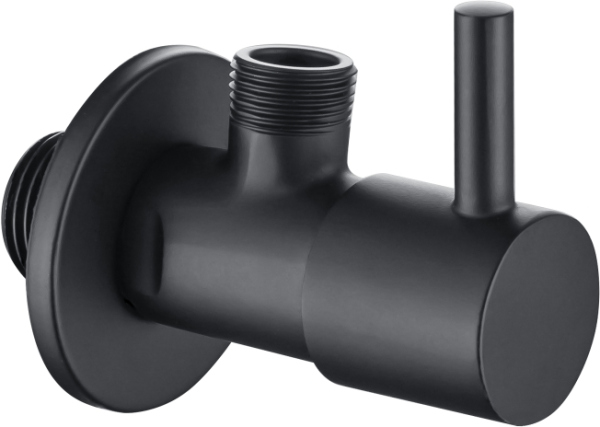 Запорный вентиль Aquatek AQ2450MB угловой Черный матовый Запорный вентиль Aquatek AQ2450MB угловой Черный матовый