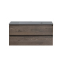 Тумба с раковиной Vincea Luka 1000 подвесная, 2 выкатных ящика soft-close, R.Oak, VMC-2L100RO+VCB-13100G