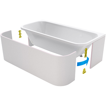 Фронтальная панель Excellent Arana OBEX.AR2.18WH