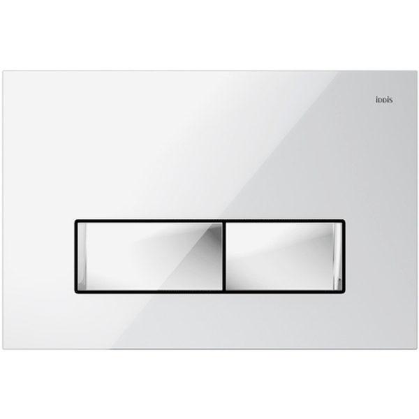Клавиша смыва IDDIS белая Uniglass 001 (UNG02WCi77)