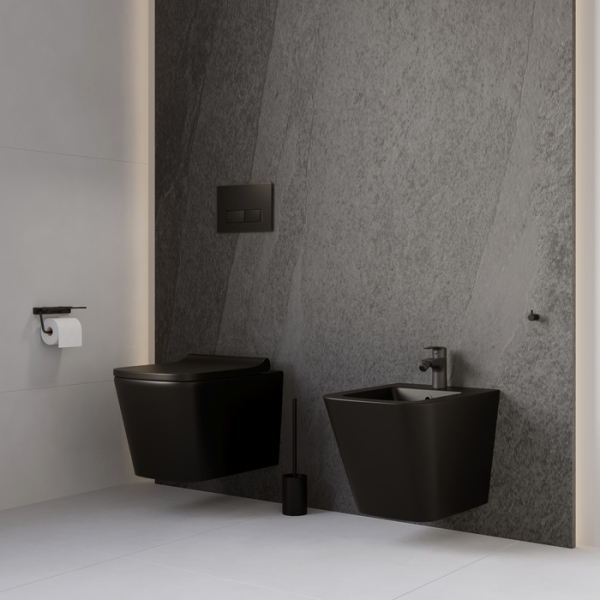 Подвесное биде IDDIS чёрное матовое, Bild (BILRB02i82)