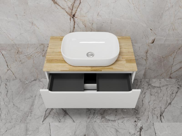 Тумба без раковины подвесная Style Line "Бали 80" БЕЛЫЙ СОФТ, ЛС-00002339