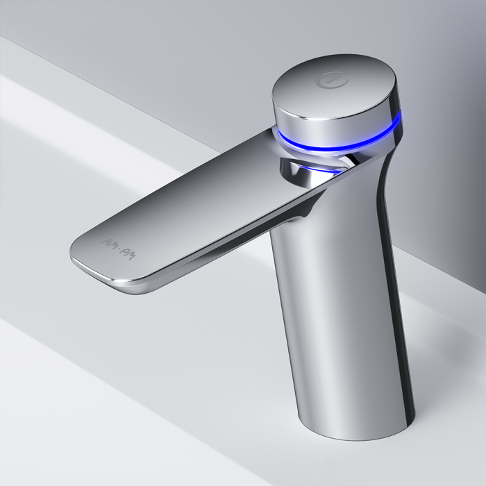 Термостат AM.PM Inspire V2.0 F50A82400 TouchReel электронный, для раковины, с донным клапаном