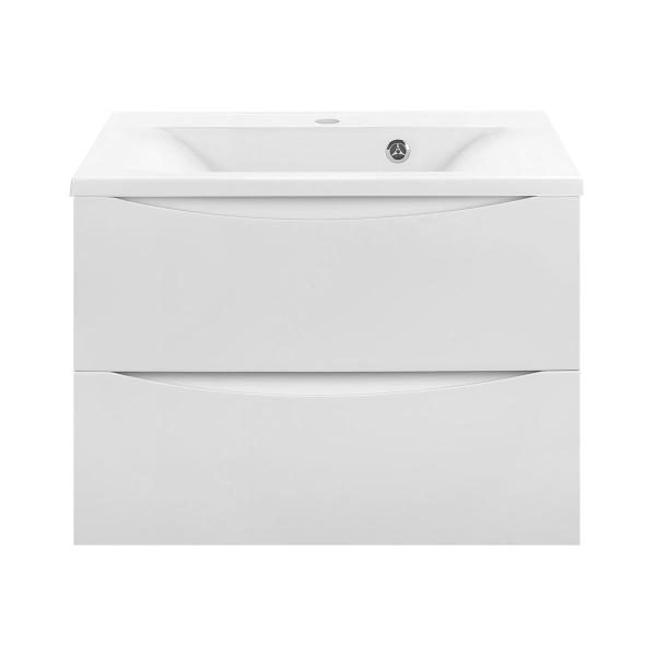 Тумба с раковиной Vincea Mia 650 подвесная, 2 выкатных ящика soft close, G.White, VMC-2MA650GW+VCB-3M650W Тумба с раковиной Vincea Mia 650 подвесная, 2 выкатных ящика soft close, G.White, VMC-2MA650GW+VCB-3M650W