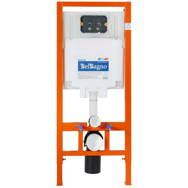 Комплект 4 в 1: Унитаз+сиденье+инсталляция+клавиша смыва, BB062CHR-MB