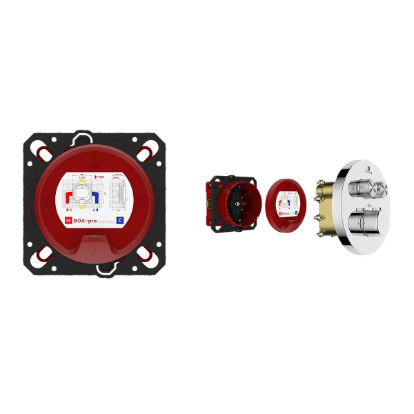 Встраиваемый смеситель для душа Vincea VSCV-322T-MCH двухфункциональный, термостатический, хром