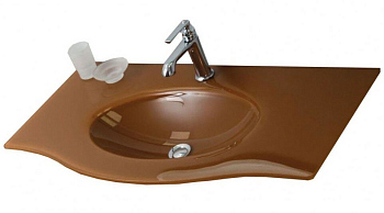 PETALO-ORO-800-VTR Стеклянная раковина-столешница Oro 780x490 PETALO-ORO-800-VTR Стеклянная раковина-столешница Oro 780x490