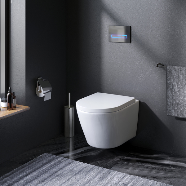 Унитаз подвесной FlashClean с сиденьем микролифт AM.PM Sense, C741701SC