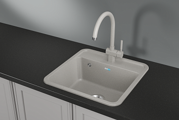 Кухонная мойка GRANULA Стандарт (5001, БАЗАЛЬТ)