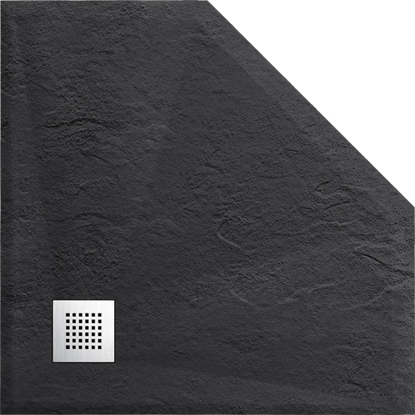 Поддон для душа Vincea из искусственного камня VST-4SP9090A, 900*900*25, антрацит