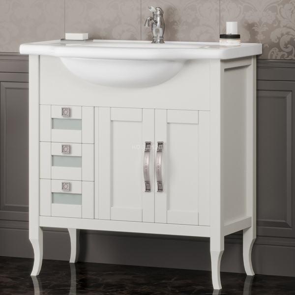 Тумба для комплекта Opadiris Мираж 80 слоновая кость