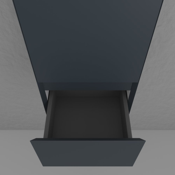 Пенал подвесной "Манхэттен" 36, ЭМАЛЬ 1 ящик PLUS графит, ЛС-00002381