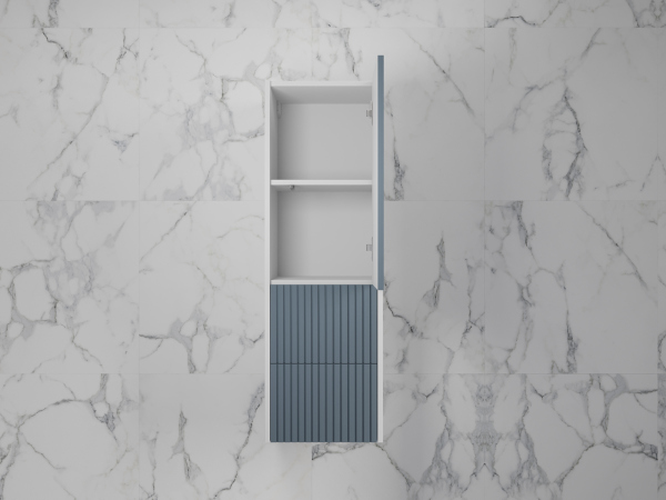 Пенал Style Line «Стокгольм» 360 см подвесной 2 ящика графит софт, ЛС-00002317