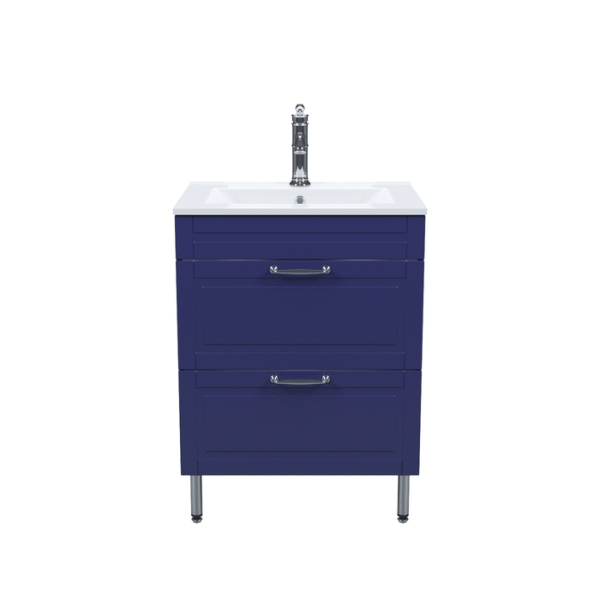 Тумба с раковиной IDDIS, напольная, 60 см, синий, Oxford (OXF60N0i95K)