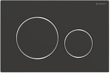 Кнопка смыва Geberit Sigma 20 115.882.14.1 черный матовый / хром глянцевый