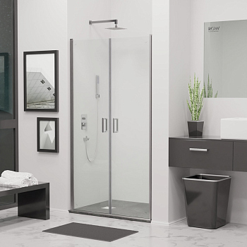 Душевая дверь RGW LE-06, 06120608-11, Хром, 80*195