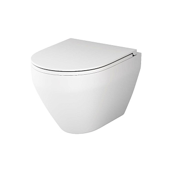 Унитаз подвесной FlashClean с сиденьем микролифт, матовый AM.PM Spirit V2.0, C701700MWSC