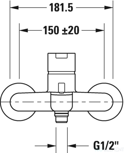 Смеситель Duravit B.2 B25230000010 для ванны с душем