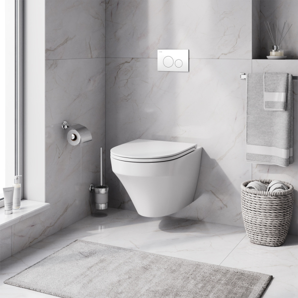 Комплект 4 в 1 AM.PM Inspire (унитаз, инсталляця, сиденье, клавиша Белая), IS49001.501700