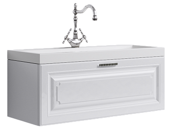 Подвесная тумба без раковины AQWELLA 100см., Emp.01.10/W