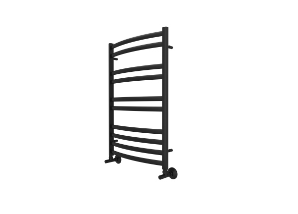 Полотенцесушитель водяной Aquatek (Акватек) Лугано П10 500х800 мм, черный, AQ DOC1080BL