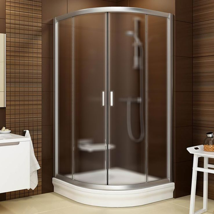 Душевой уголок Ravak BLCP4-90 Grape, профиль сатин