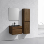 Тумба с раковиной Vincea Chiara 600 подвесная, 1 выкатной ящик soft-close, T.Oak, VMC-2C600TO+VCB-13600G