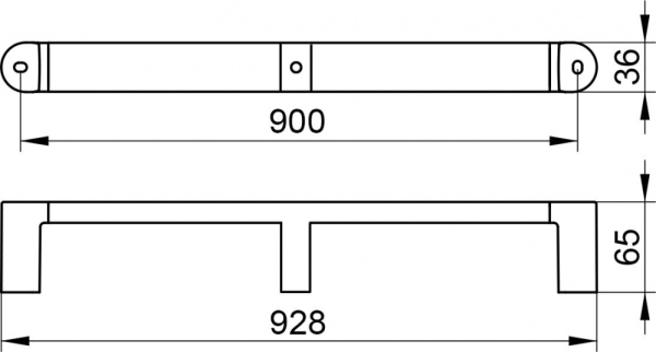 Поручень Keuco Elegance new 31601 90 см