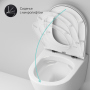 Унитаз подвесной FlashClean с сиденьем микролифт AM.PM Sense, C741701SC