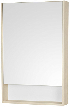 Зеркальный шкаф Акватон Сканди 55 белый, дуб верона Зеркальный шкаф Акватон Сканди 55 белый, дуб верона