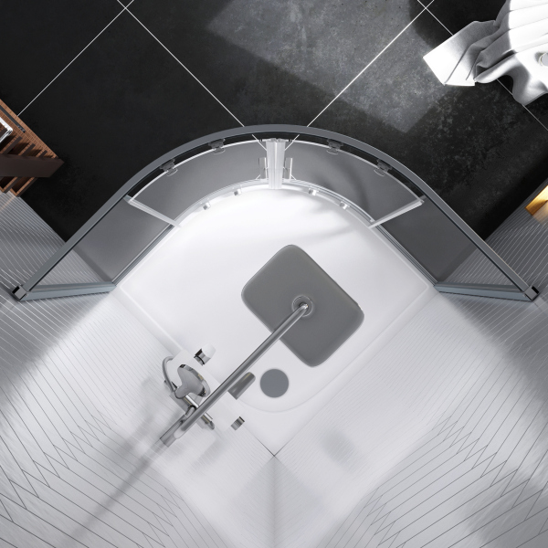 Душевое ограждение 90x90 см, без поддона Damixa Skyline, DX35WG-301-090MT