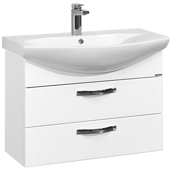 Тумба с раковиной Акватон Ария 80 М 1A1408K0AA010, белая