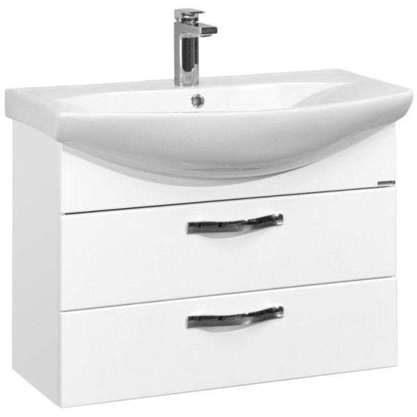 Тумба с раковиной Акватон Ария 80 М 1A1408K0AA010, белая