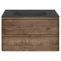 Тумба с раковиной Vincea Vico 800 подвесная, 2 выкатных ящика soft close, V.Oak, VMC-2V800VO+VCB-2VP800W
