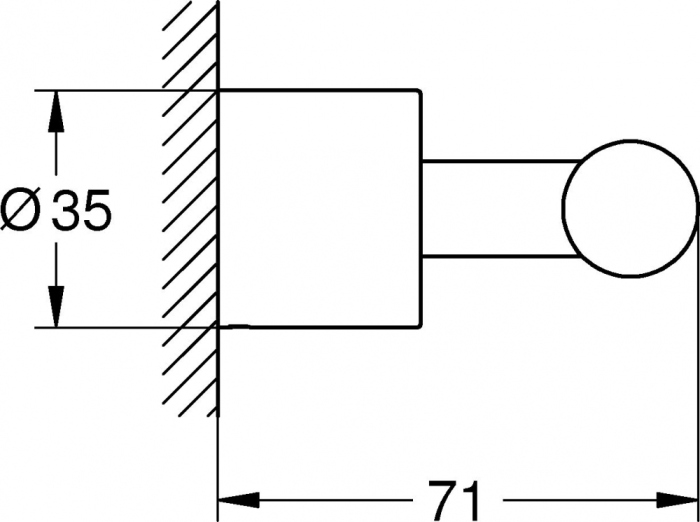 Крючок Grohe Atrio New 40312003 хром